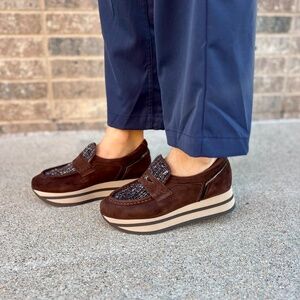 Softwaves Chantel Platform Loafer 7.78.114 in Fondente